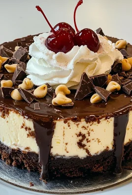 Hot Fudge Sundae Brownie Cheesecake