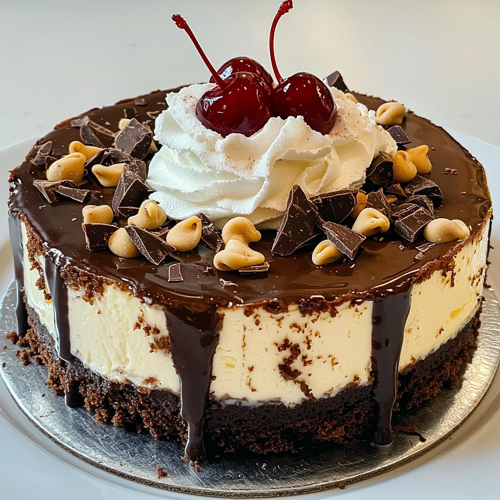 Hot Fudge Sundae Brownie Cheesecake