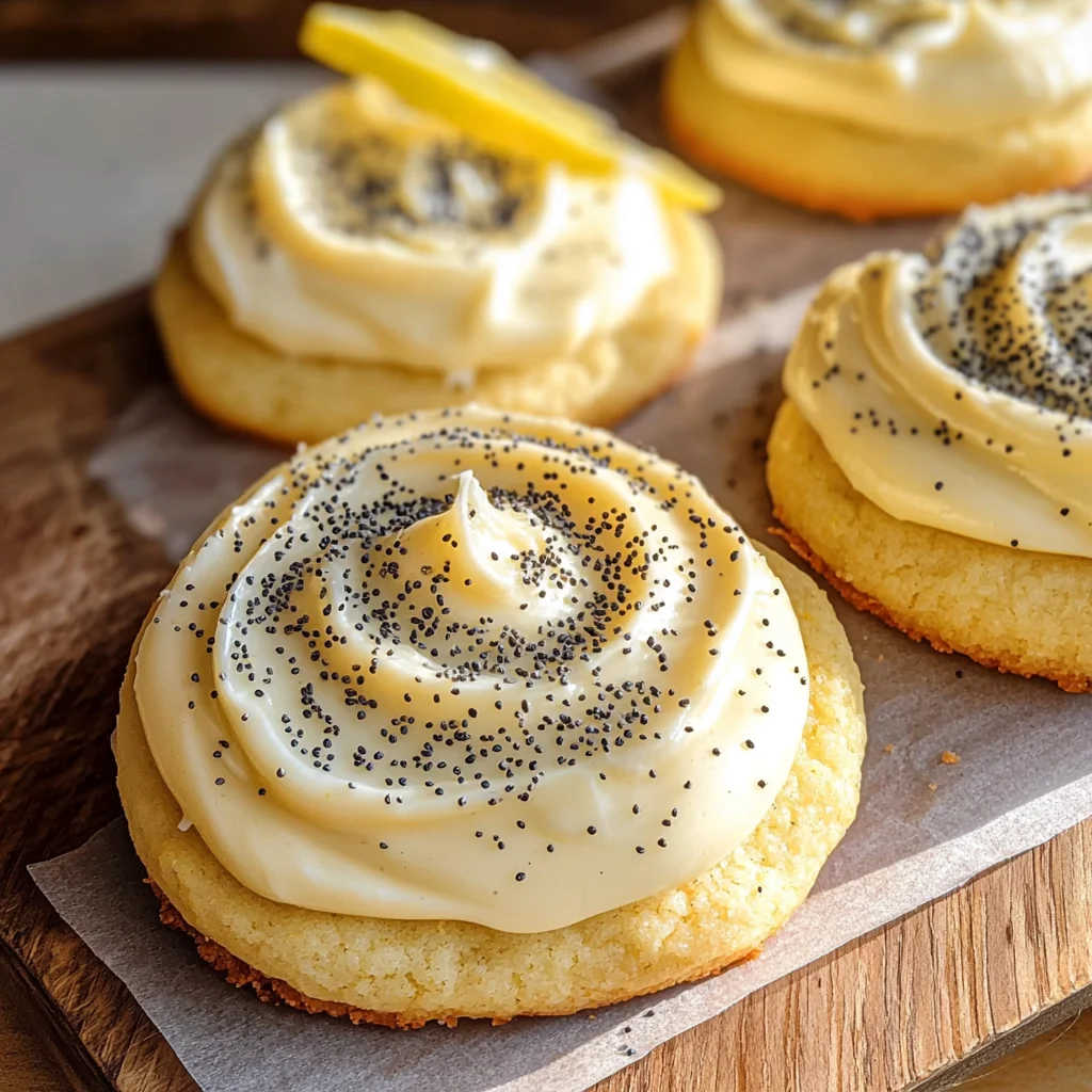 Lemon Poppy Seed Cheesecake Cookies
