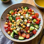 Mediterranean Chickpea Feta Salad