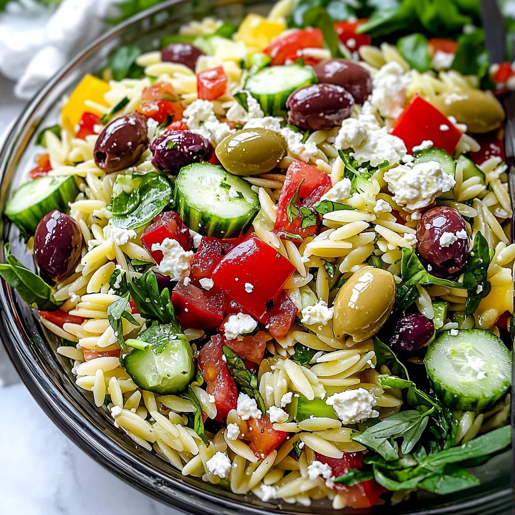 Mediterranean Orzo Salad Recipe