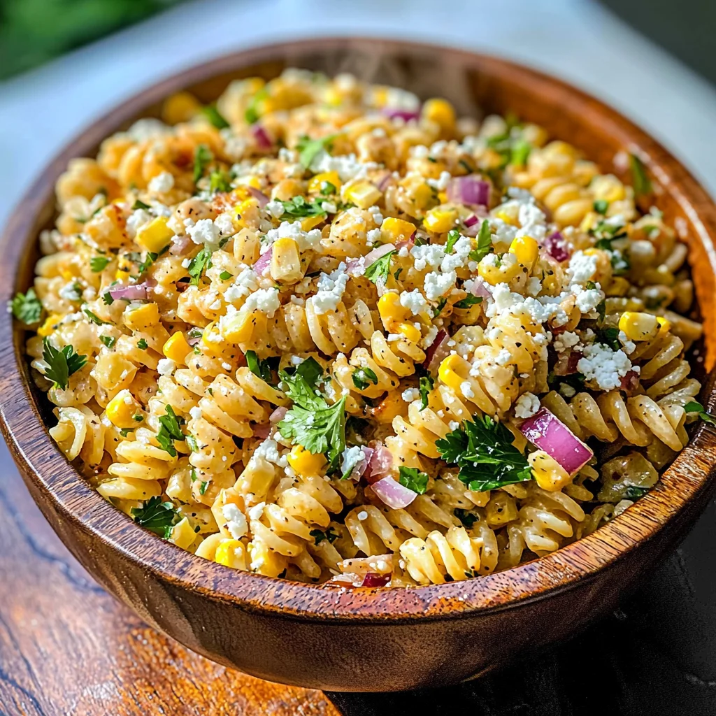 Mexican Street Corn Pasta Salad Recipe | Easy & Flavorful