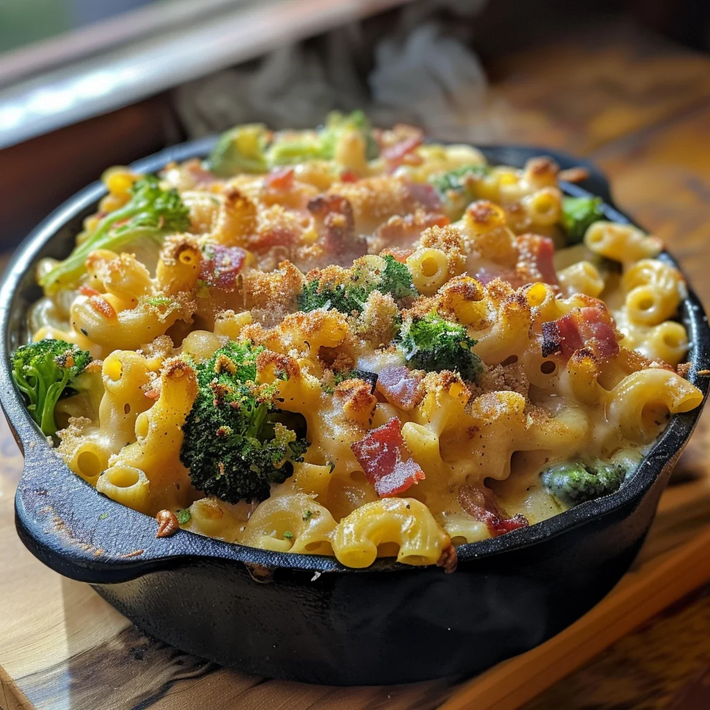 One-Pot Bacon Broccoli Mac and Cheese