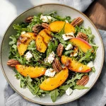 Peach Arugula Salad