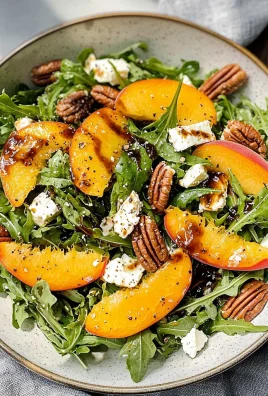 Peach Arugula Salad