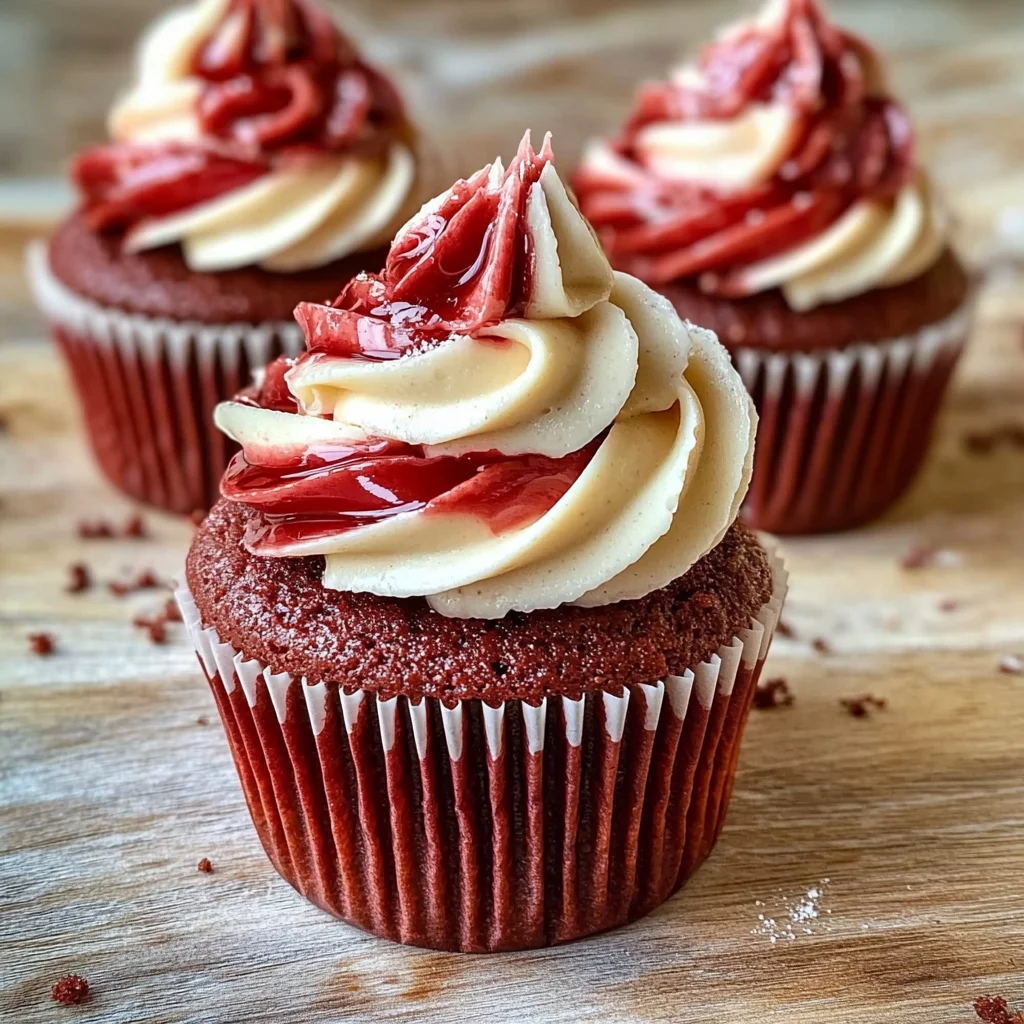 Red Velvet Molten Lava Cupcakes Recipe