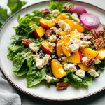 Simple Peach Feta Salad
