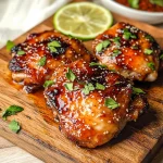 Sticky Sweet Chili Chicken Thighs in Air Fryer