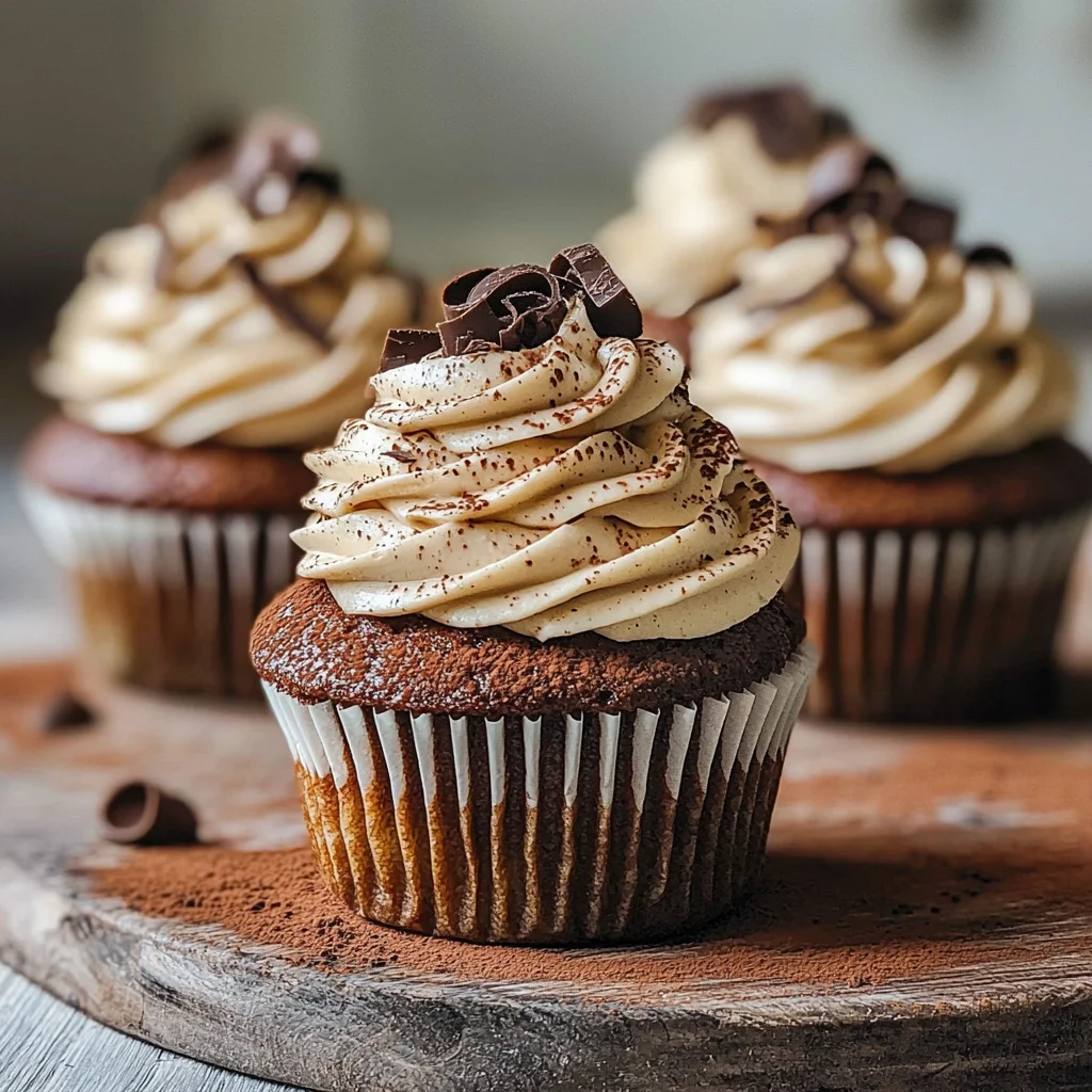 Tiramisu Cupcakes – Espresso-Infused, Creamy Frosting
