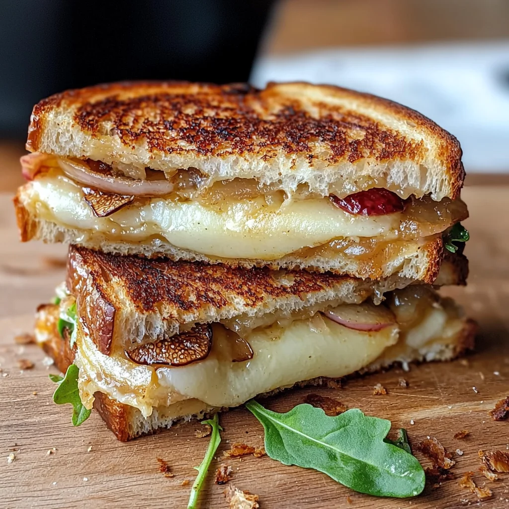 Brie, Fig, and Apple Grilled Cheese