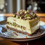 Heavenly Pistachio White Chocolate Cheesecake