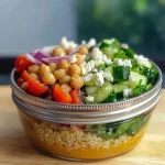 Mediterranean Quinoa Salad in a Jar Recipe