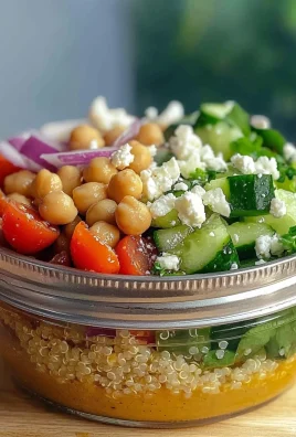 Mediterranean Quinoa Salad in a Jar Recipe