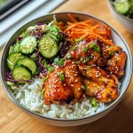 Sweet Chili Chicken Rice Bowls with Chicken Thighs